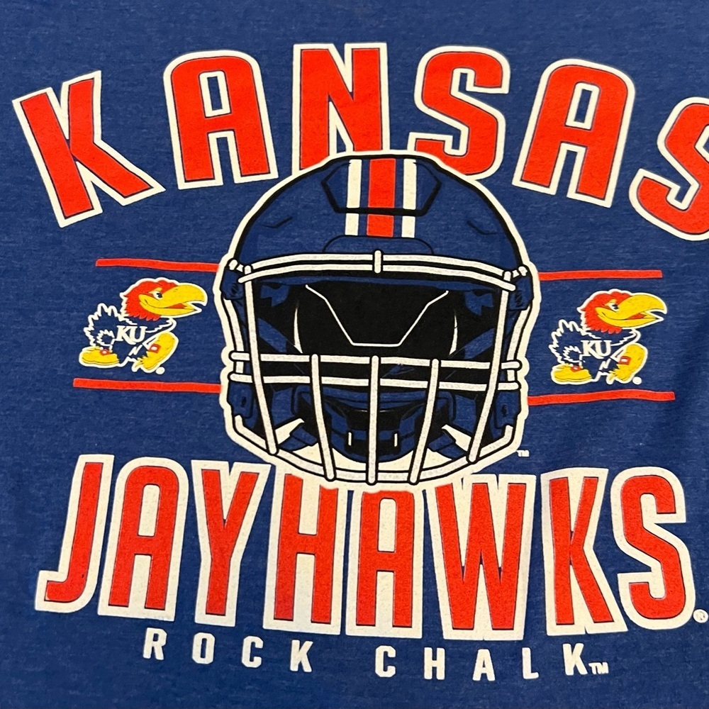 Kansas Jayhawks Colosseum Football Shirt Size‎ Medium Color Blue - Picture 2 of 4